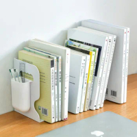 Retractable ABS Book Stand Creative Students Use Bookshelf Data Clip Stretch File Baffle Retract Zoom Book Shelf Bookend