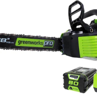 80V 18" Brushless Cordless Chainsaw (Great For Tree Felling, Limbing, Pruning, and Firewood) / 75+ Compatible Tools),