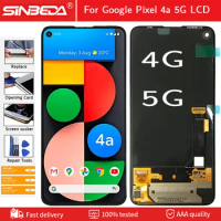 AAAAA+++ AMOLED For Google Pixel 4A LCD Display Screen Touch 5.81"Pixel 4A 4G LCD Screen 6.2" For Google Pixel 4A 5G LCD Display