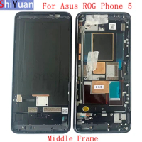 Housing Middle Frame LCD Bezel Plate For Asus ROG Phone 5 ZS673KS 5S ZS676KS 5 Pro Phone Metal LCD Frame Replacement Parts