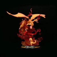寵物 精靈 神奇寶貝 GK 小火龍 噴火龍 發光 進化場景手辦