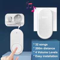 Wireless Doorbell Loud Enough With 4 Volume Levels Door Welcome Chimes Home Door Bell Intelligent 32 Songs Melodies Sound