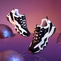 Skechers Shoes Men D'LITES Classic Retro Lightweight Shock-absorbing Men's Chunky Sneakers Outdoor Sports Walking Platform Shoes