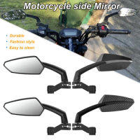 1Pair Motorcycle Rearview Mirror 10mm 8mm Universal FOR SUZUKI BANDIT 1250F INTRUDER 800 SV 400 FOR HONDA NC750S CB500X CBF150S