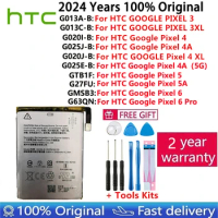 2024 100% Original Battery For HTC GOOGLE PIXEL 3 Pixel3 XL 3XL 4XL Pixel4 XL 4 4A 5A 5 5G 6 Pro Batteries Bateria Fast Shipping