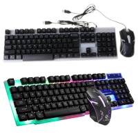 Computer Replacement Accessories GTX300 RGB Backlight Gaming Mouse Keyboard