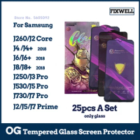 25pcs OG Tempered Glass Screen Protector for Samsung J260 J2 Core J4 J6 J8 Plus 2018 J250 J3 J5 J7 Pro J530 J730 J2 J5 J7 Prime