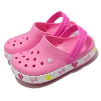 Crocs 涼拖鞋 Fun Lab Lights Clog K 中童鞋 粉紅 燈鞋 迪士尼 洞洞鞋 米妮 207459669