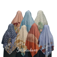 Dapat 6Pcs (Motif Syar'I 130Cm X 130Cm) Paket Usaha Jilbab Segi Empat Motif Jumbo | Jilbab Voal Moti