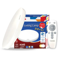【TOSHIBA 東芝】二代 和日33W 遙控調光調色 LED吸頂燈 極簡無印風