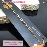 New Collection - Gelang Rantai Variasi - Gold - Kadar 17k - 1,53 - Bintang Mas Semarang