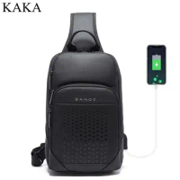 KAKA Brand Men Chest Bag Men Shoulder bag USB Charge Cross body Bags Men backpack Bags Chest Back Pack Bag backpack bag for men