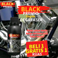 PENGHILANG KERAK MESIN DAN BEKAS OLI MOTOR BLACK PREMIO DEAGREASER Kendaraan