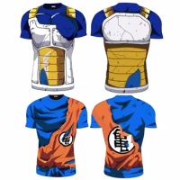 3D Anime Goku Printed T-Shirt Future Compression Tee Shirt Bachelorette Party Tops Trendy Casual Tshirt Engagement Gift