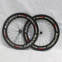 Naturefly 85mm Clincher Carbon Road Wheel Bicycle Wheelset 700C Cycle Bike Rims Track Fixed Gear Free Shipping