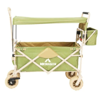 Outdoor Luxury 4 Seats Stroller Wagon 4 Seater Kids Baby Travel Wagon Stroller Camping Folding 4 seat Wagon Stroller with Canopy