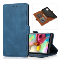 Case For Samsung Galaxy A32 A42 A52 A72 5G Retro PU Leather Flip Wallet Case Protection Shockproof Phone Cover Card Stand Slot