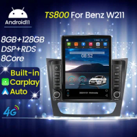 Android 11 Car Radio Multimedia Player For Mercedes Benz E Class W211 E200 E220 E300 E350 E240 Tesla Screen GPS Navigation DSP