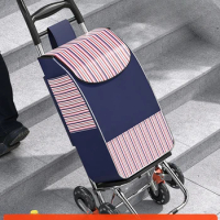 Portable Shopping Cart Folding Small Shopping Cart Hand Trailer Household Small Cart Luggage Trolley