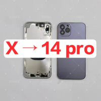 For X To 14 Pro DIY Back Cover Housing For Apple iPhone X Convert into Apple iPhone 14 Pro, iPhone X Like iPhone 14 Pro Housing