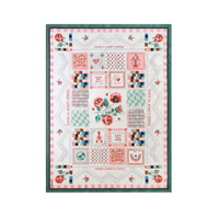 Sarong ลาย Patchwork Sarong สีครีม-ชมพู