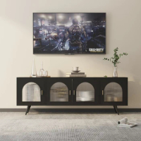 Black Glass Tv Stands Display Floor Shelf Monitor Pedestal Lowboard Tv Stands Console Mobile Tv Soggiorno Living Room Furniture