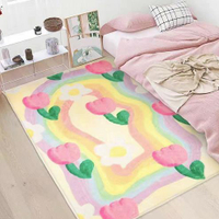 地毯可愛蛋糕系列長條少女粉色心床邊毯臥室沙發茶幾毯客廳地毯飄窗毯