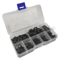 500pcs Black Nylon Flat Washers Gasket Set M2  FOR M3  M5 M6 M8 M10 Assorted