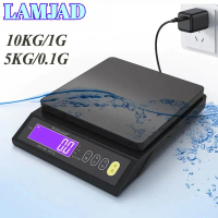 10kg/1g LCD Digital Scale Stainless Steel Digital Kitchen Scale Penimbang Digital TImbang Digital Pe