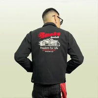 SMOKE Work Jacket Embroidery - Hitam XL