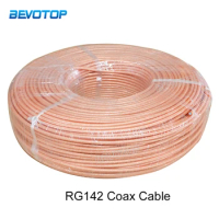 RG142 50-3 Double Shielded RF Coaxial Cable Adapter Connector Coax RG-142 Cable 50 Ohm High Quality 50CM 1M 3M 5M 10M