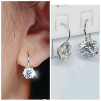 ANTING GIPSY TITANIUM SILVER ANTING DEWASA MODEL GANDUL PERMATA SATU