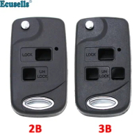3 Buttons Modified Flip Remote Key Shell for Lexus RX300 LS400 LS430 ES330 SC430 IS300 LX470 RX330 RX350 GS300 TOY48 UNCUT