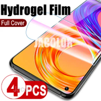 4PCS Screen Gel Protector For Oppo Realme 8 Pro 7 Hydrogel Safety Front Film For Realme8 Realme8Pro Realme7 8Pro 7Pro Not Glass