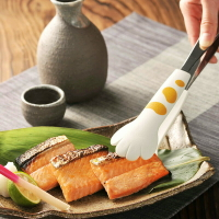 霜山日本進口貓爪食品夾拌沙拉涂抹面包夾燒烤方糖點心防燙料理夾