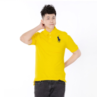Polo Ralph Lauren 經典刺繡大馬短袖Polo衫(男青年)-黃色