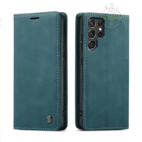 Casing untuk Hp Samsung S22 Ultra Super Wallet Pro Case PE Leather Full 360 Degree TPU Waterproof Gr