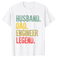 D Men Funny Husband Dad Engineer Legend Retro T Shirts Summer Graphic Retro Streetwear Short Sleeve Father Day Gifts T-shirt