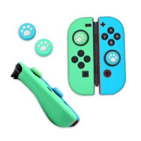 【ipega】Switch 副廠 Joy-Con手把專用 矽膠套 果凍套(動物森友會藍綠色)