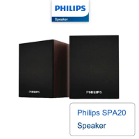 Original Philips SPA20 Desk Mini Soundbar Speaker Bluetooth Audio 3D Soundscape Surround Subwoofer Reproducer For Laptop PC