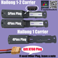 Ebike Hailong Battery Case Carrier For Big Hailong Battery Case 4Pins/5Pins Plug/Mounting Plate Ebike Battery Bottom Base Bracke