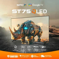 SPC GOOGLE TV 75 INCH ST75 QLED | 4K UHD β Dolby Audio | Google Assistant | Frameless | Ultra Slim |