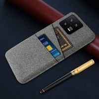 For Xiaomi 13 13Pro 13ultra Case Luxury Fabric Dual Card Cover For Xiaomi 13 Pro Xiaomi13 Ultra Phone Case Funda Coque Capa