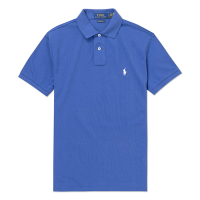 Polo Ralph Lauren RL 熱銷刺繡小馬短袖POLO衫(CUSTOM SLIM FIT)-寶藍色