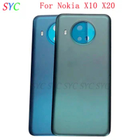 Rear Door Battery Cover Housing Case For Nokia X10 X20 Back Cover with Adhesive Sticker Repair Parts