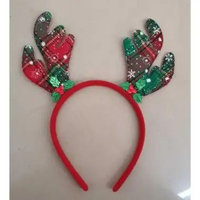 Bando Natal Christmas "PIKA NATAL" tanduk, bando natal murah, grosir bando Tanduk Batik