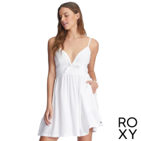 【ROXY】女款 女裝 細肩帶無袖連身短裙洋裝 BRIGHT LIGHT(白色)