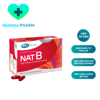 Nat B (Mega We care) - Viên uống bổ sung vitamin nhóm B, tăng cường sức khoẻ khi mệt mỏi, căng thẳng