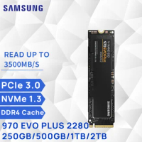 SAMSUNG SSD 970 EVO Plus 250G 500G 1TB 2TB NVMe PCIe 3.0 M.2 2280 DRAM Cache Solid State Drives for Laptop PC Notebook Computer