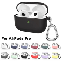 Silicone Earphones Case For Apple Airpods Pro 1st generation Earphones Accessories Protective Case for Air Pods Pro With Hooks